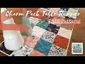 Charm Pack Table Runner FREE Pattern Fast Beginner-Friendly Quilt Tutorial