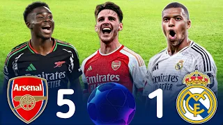 مباراه كارثية ملخص مباراة ريال مدريد و أرسنال 1 5 دوري ابطال اوروبا 2025 تعليق حفيظ دراجي ـ 4K 