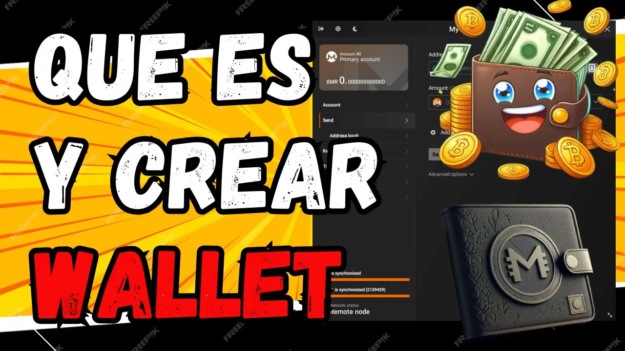 QUÉ ES y cómo crear una WALLET con Monero GUI Wallet 🔐💰