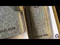Michael Kors Sparkly Travel Box Set Giftables Wallet Silver NWT