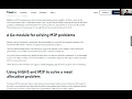 Solve an allocation problem with mixed integer programming MIP example