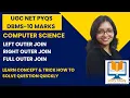 UGC NET PYQs-Left Outer Join Right Outer Join Full outer Join DBMS-Computer Science for UGC NET GATE