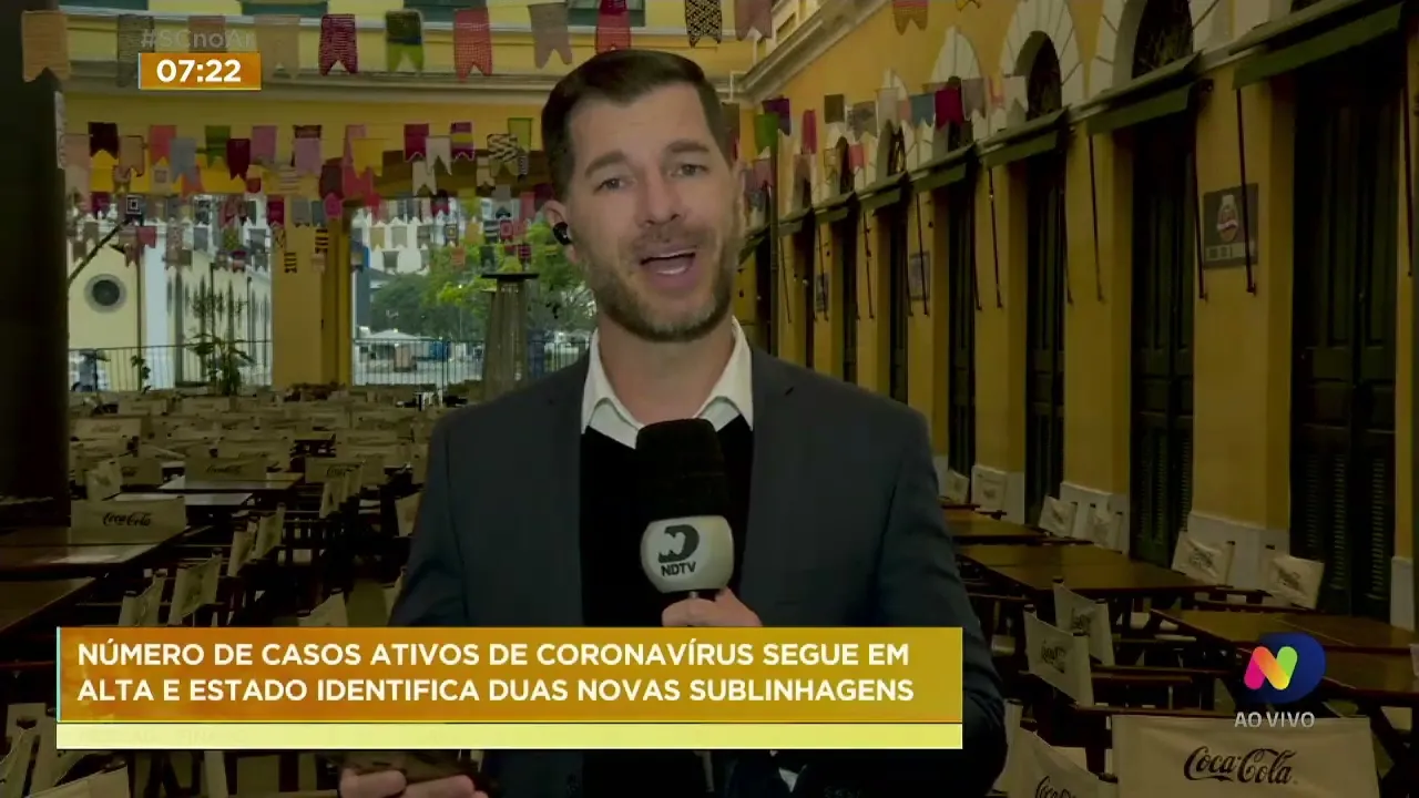 Número de casos ativos de coronavírus segue em alta em SC