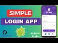Simple login app using Android Studio and JAVA 2025