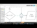 Flowcharting decision symbol and inputs from setup