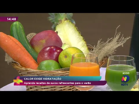 Calor exige hidratação! Aprenda receitas de sucos refrescantes para o verão