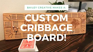 Making a custom cribbage board