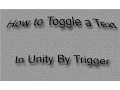 How to Toggle a Text in Unity by Trigger