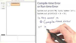 24 Compile Time and Runtime Errors 2
