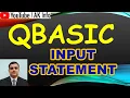 QBASIC LET and INPUT Statement with example