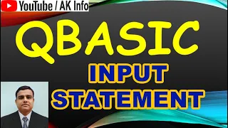 QBASIC LET and INPUT Statement with example