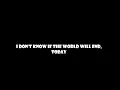 Marilyn Manson - Running To The Edge Of The World - Lyrics