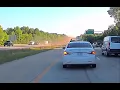 captures the moment a truck flips several times on I-485 in Charlotte