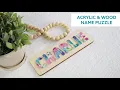 Glowforge - Acrylic and Wood Name Puzzle