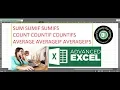 Excel Learning - SUM SUMIF SUMIFS COUNT COUNTIF COUNTIFS AVERAGE AVERAGEIF AVERAGEIFS