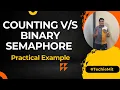 Binary Counting semaphore in java MultiThreading Practical