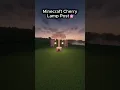 Minecraft Simple Cherry Lamp Post