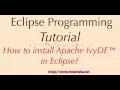How to install Apache IvyDE in Eclipse