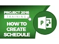Microsoft Project 2016 Training - How to Create a Schedule in MS Project 2016