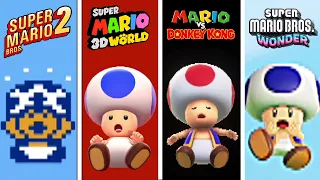 Evolution Of Toad's Deaths & Game Over Screens (1988-2026)