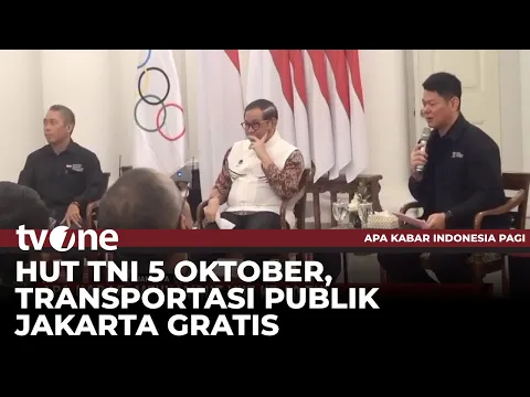 Pemprov DKI Jakarta Gratiskan Transportasi Umum 5 Oktober Sambut HUT Ke 80 TNI