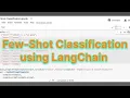 Few-Shot Classification using LangChain codes explained