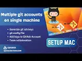 Generate git ssh keys for multiple git accounts in one machine Mac setup