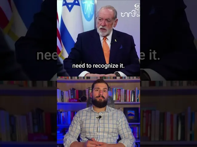 ⁣Mike Huckabee referred to the Israel-Palestine “conflict” as a spiritual battle between good & evil