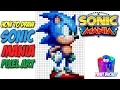 How to Draw Sonic the Hedgehog - Sonic Mania Pixel Art Drawing Tutorial