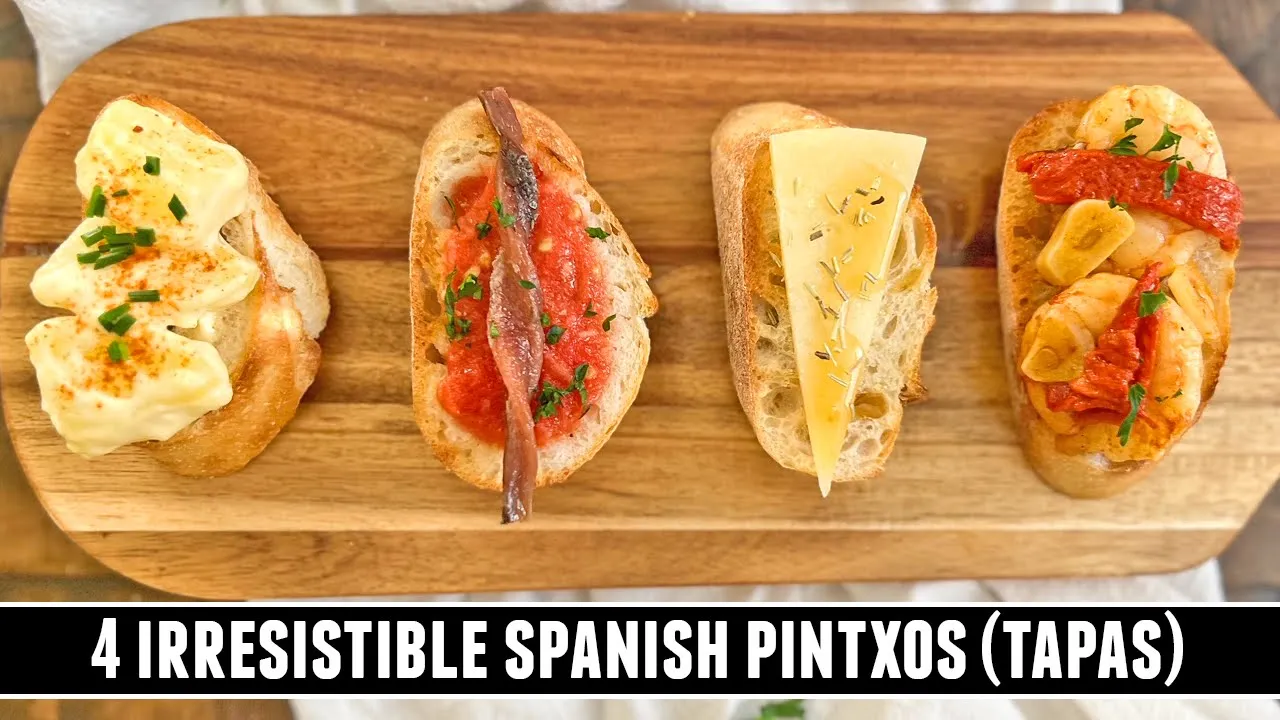 4 IRRESISTIBLE Spanish Pintxos   Quick & EASY Tapas Recipes