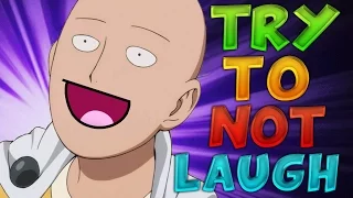 one punch man try to not laugh reaction to one punch man on crack w craftingvegeto