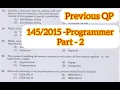 Previous PSC Question Paper part 2 Lecturer CS Programmer System Analyst