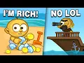 Defending my Treasure from PIRATES Raft Wars - Flash Game