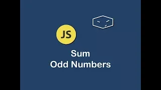 sum odd numbers in javascript