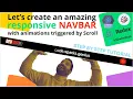 Crafting an Impressive Responsive Navbar in React with Scroll-triggered Animation - Redux Spring