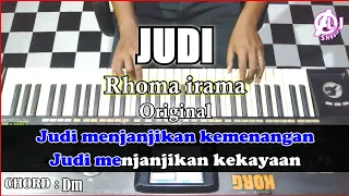 Download JUDI - Rhoma irama | Karaoke Dangdut Korg Pa3x (Chord\u0026Lirik) Nada Cowok MP3