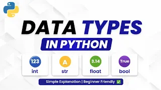 Data Types in Python Explained in Hindi Python Tutorial for Beginners int float str bool