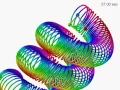 Zero Gravity 3D Double Pendulum Moving version computer simulation