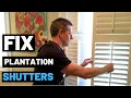 FIX PLANTATION SHUTTERS Broken Louver Pin 4 Plantation Shutter Slat Repair