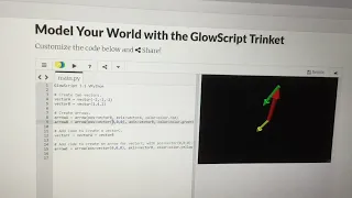 Addition of vectors with VPython Physics