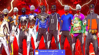 اقوي قليتش سكنات فري فاير بدون باند التحديث الجديد 2025 بدون باند علي حساب الاساسي 