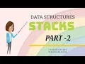 STACK DATA STRUCTURE PART-2 Underflow computerscience