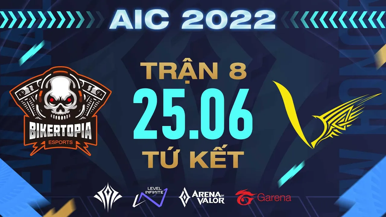 V GAMING vs BIKERTOPIA ESPORTS: ĐỘI QUÂN VÀNG ĐEN THẲNG TIẾN BÁN KẾT - TỨ KẾT AIC 2022 - NGÀY 25/6