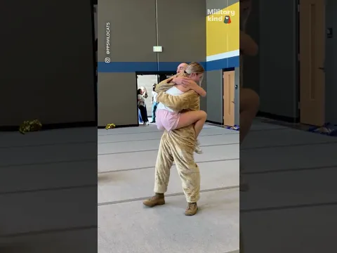 Military brother hides in school mascot to surprise freshman sister