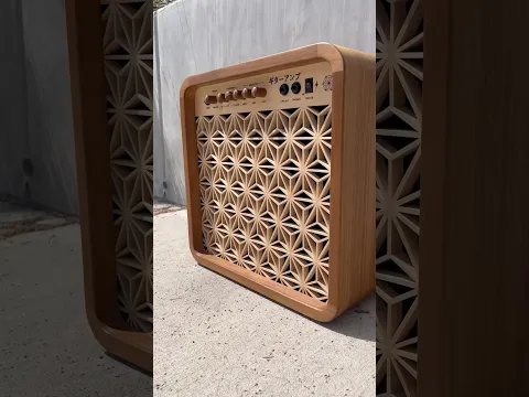 Transforming my grandpas guitar amp… #woodworking