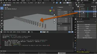 Blender Python Scripting for Beginners Installation Basics Physics Num 02 Creating a Domino