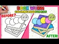 Book Worm Craft Coloring Page