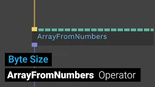 Array from Numbers Operator tutorial - byte size