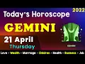 Aj Ka Din Kaisa Rahe Ga Gemini Daily Horoscope Horoscope Today Aj Ka Din 21 April 2022