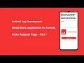 Blood Bank Application In Android Request Page Part 1
